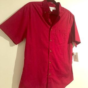 *NWT* Slim-Fit Built-In Flex Textured Shirt